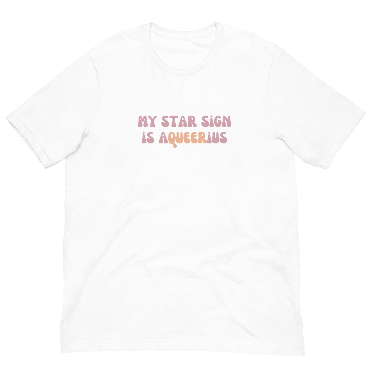 "My Star Sign Is Aqueerius" Unisex Short Sleeve Tee